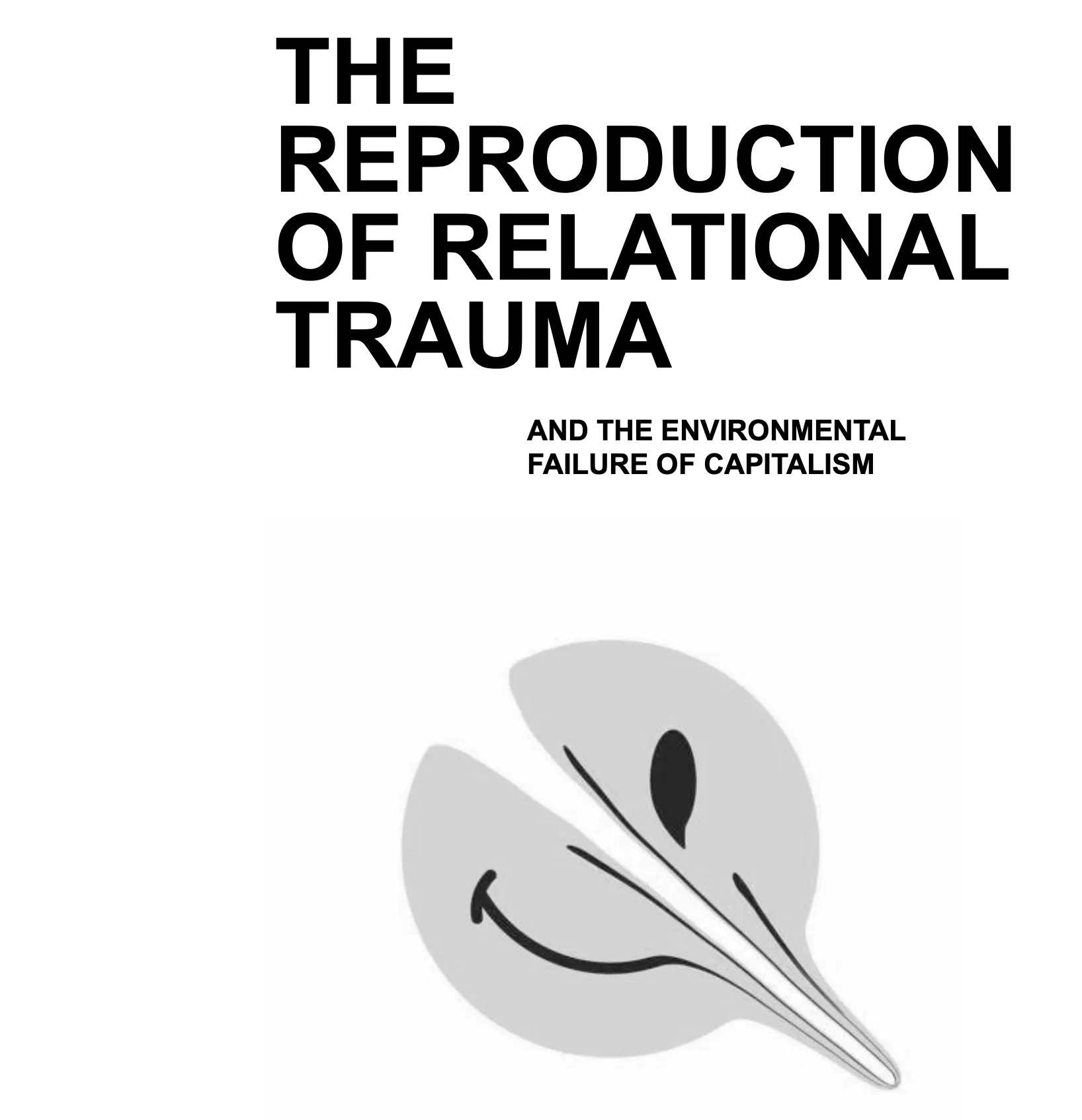 Reproduction of Relational Trauma zine cover